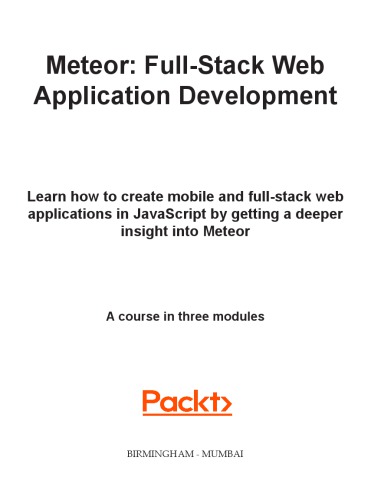 Meteor Full-Stack Web Application Development
