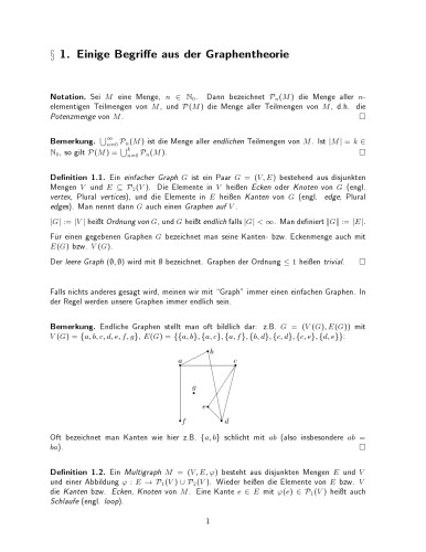 Algebraische Kombinatorik [Lecture notes]