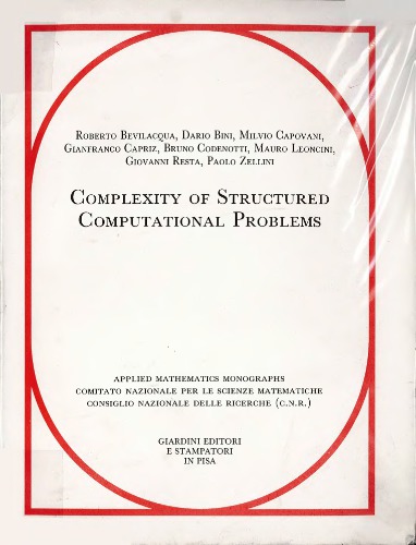 Complexity of structured computational problems