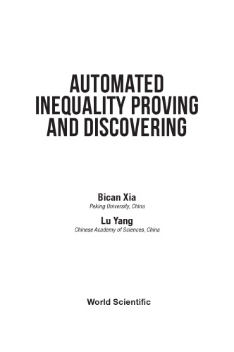 Automated Inequality Proving and Discovering