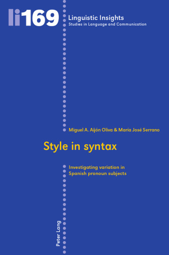 Style in syntax: Investigating variation in Spanish pronoun subjects