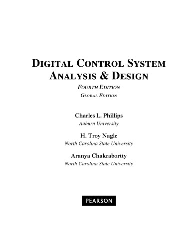 Digital Control System Analysis and Design