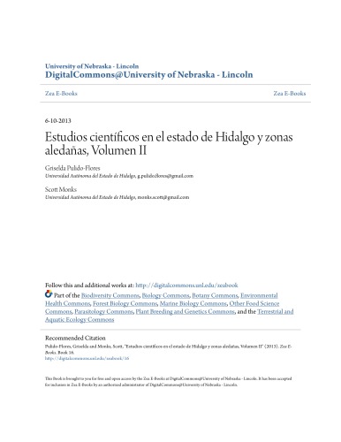 Estudios científicos en el estado de Hidalgo y zonas aledañas