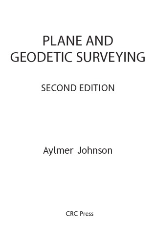 Plane and Geodetic Surveying