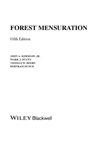 Forest Mensuration