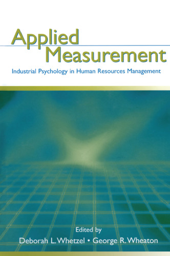 Applied Measurement: Industrial Psychology in Human Resources Management