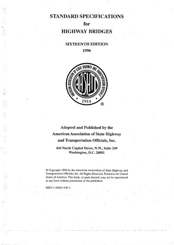 Standard Specifications for Highway Bridges