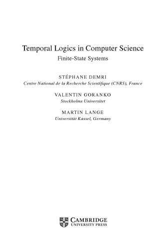 Temporal Logics in Computer Science. Finite-State Systems