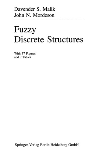 Fuzzy Discrete Structures