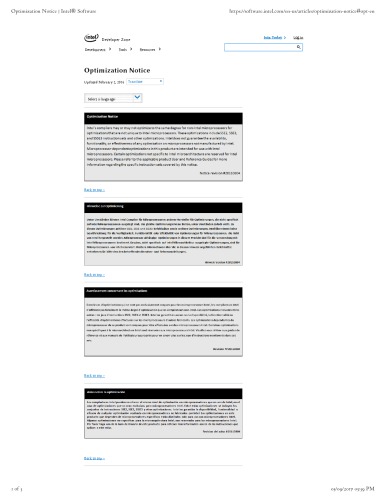 Optimization Notice