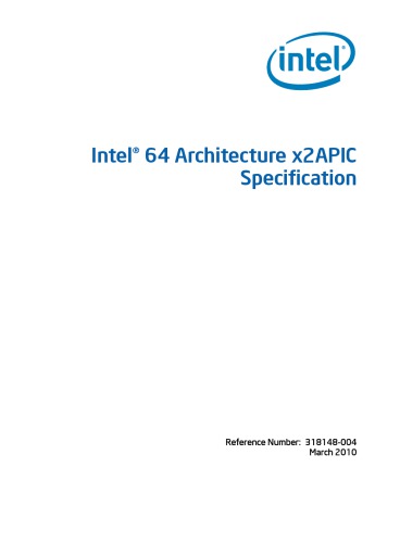 Intel® 64 Architecture x2APIC Specification