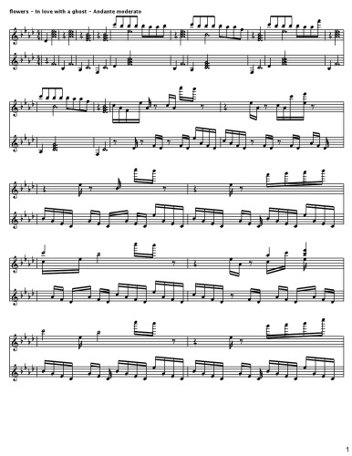 flowers - In love with a ghost - Andante moderato