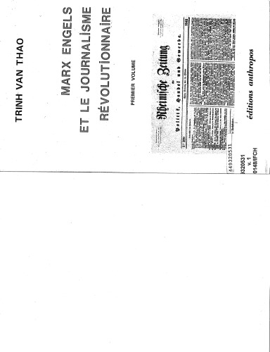 Marx, Engels et le journalisme révolutionnaire