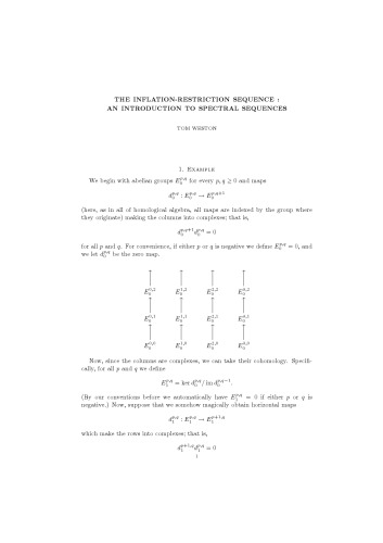 The inflation-restriction sequence: an introduction to spectral sequences [expository notes]