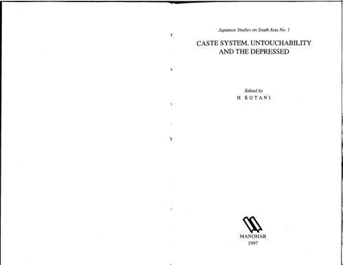 Caste System, Untouchability and the Depressed