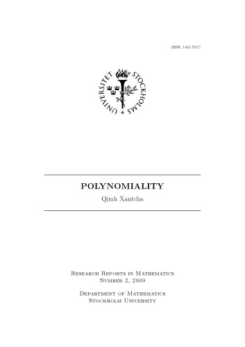 Polynomiality