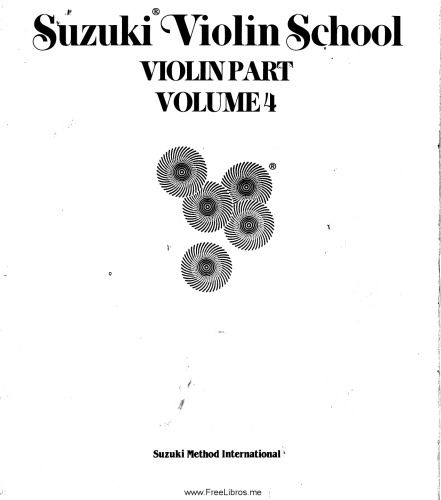 Suzuki violin school / Violin part /, Volume 4.