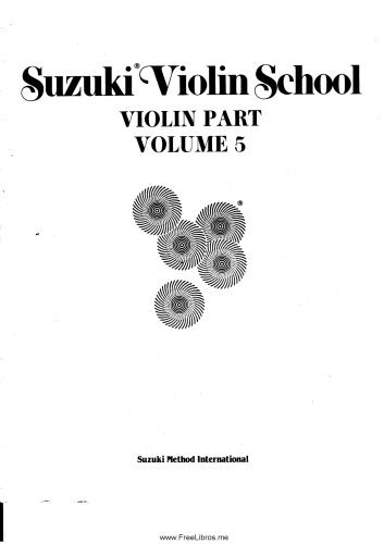 Suzuki violin school / Violin part / Vol. 5.