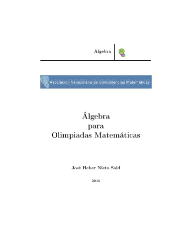 Álgebra para Olimpiadas Matemáticas