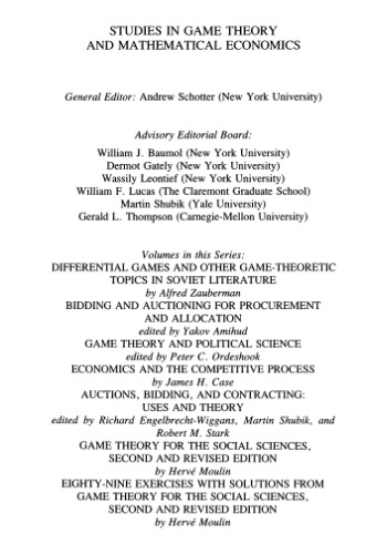 Game Theory for the Social Sciences