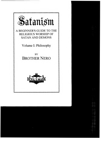 Satanism: A Beginner’s Guide to the Religious Worship of Satan and Demons Volume I: Philosophy