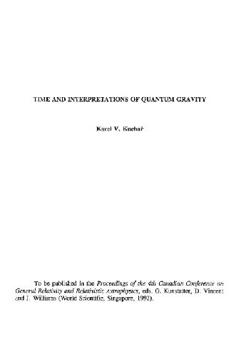 Time and interpretations of quantum gravity