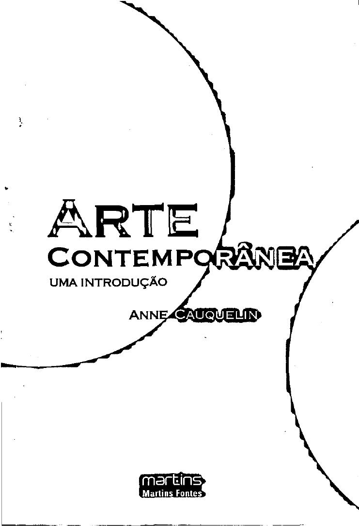 Arte contemporânea - Uma introdução