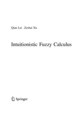 Intuitionistic Fuzzy Calculus