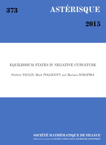 Equilibrium States in Negative Curvature