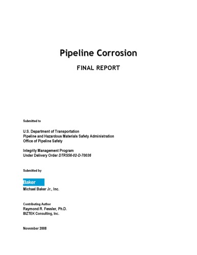 Pipeline Corrosion