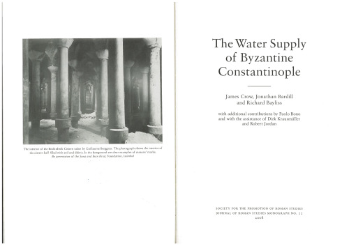 The Water Supply of Byzantine Constantinople