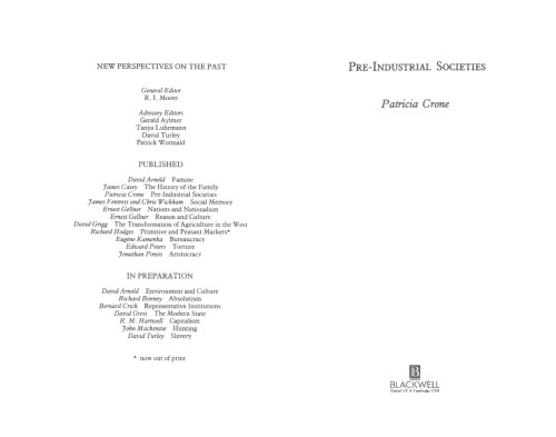 Pre-industrial societies