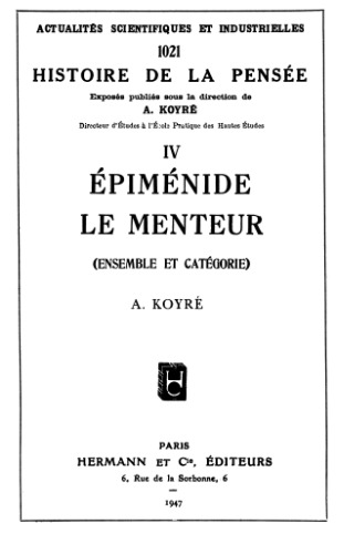 Epiménide le menteur