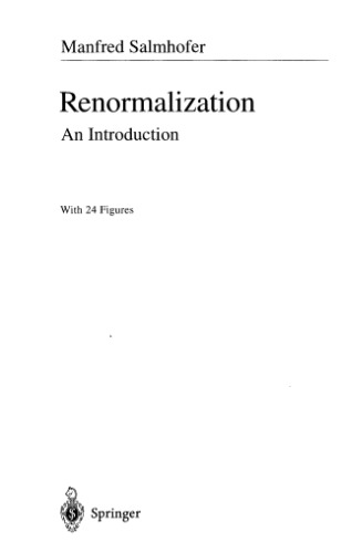 Renormalization: an introduction