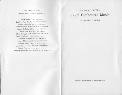 Ravel orchestral music