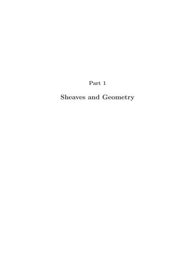 Sheaves and Geometry, etc. [Lecture notes]