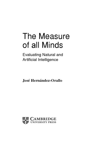 The Measure of all Minds. Evaluating Natural and Artificial Intelligence