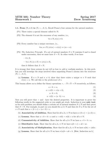 Number Theory: Math 505 [Lecture notes]