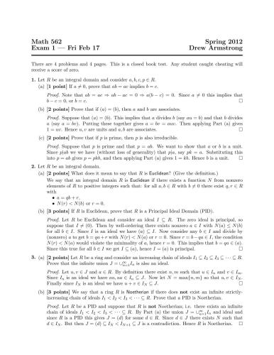 Abstract Algebra II: Math 562 [Lecture notes]