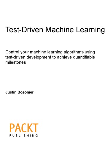Test-driven Machine Learning
