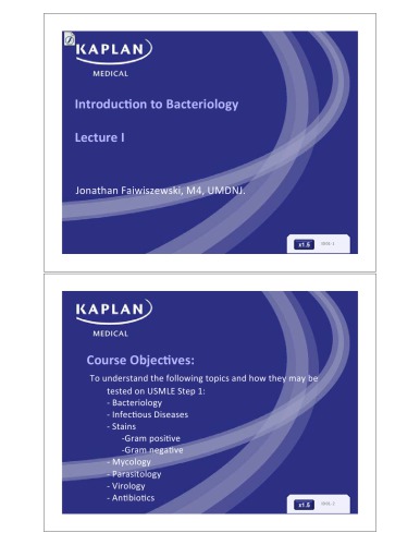 Kaplan High-Yield Infectious Diseases