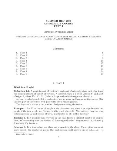 Linear Algebra, with Applications to Graph Theory [lecture notes]