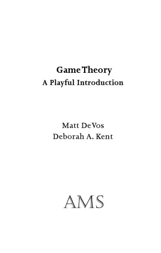 Game Theory. A playful Introduction