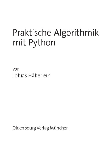 Praktische Algorithmik mit Python