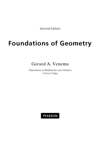 Foundations of Geometry