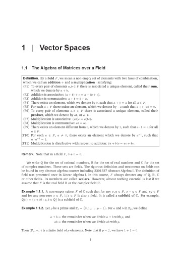Linear Algebra II [Lecture notes]
