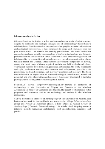 Ethnoarchaeology in action