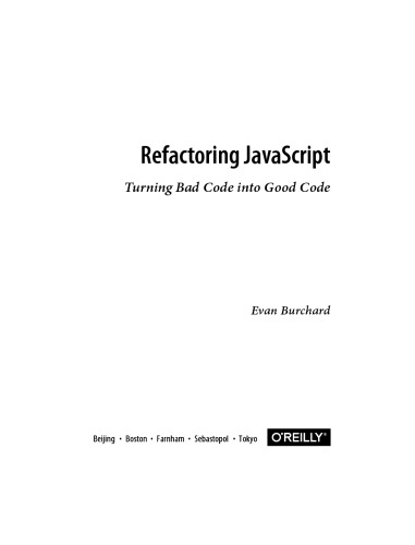 Refactoring JavaScript