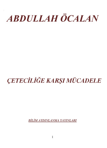 Çeteciliğe Karşı Mücadele