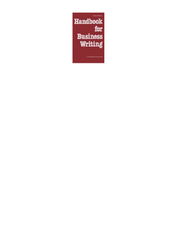 Handbook for business writing